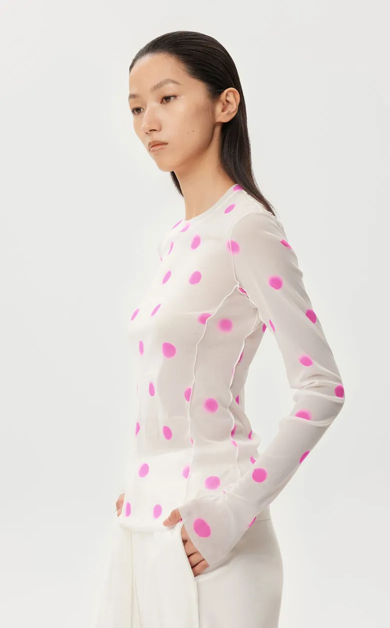 T-shirt / JNBY Polka dot Slim Fit T-shirt