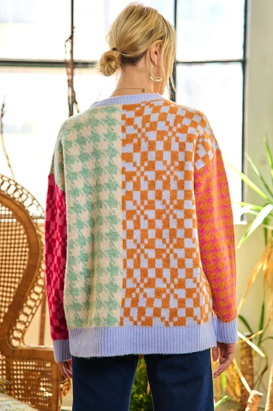 TEEK - Patchwork Oversized Color Sweater