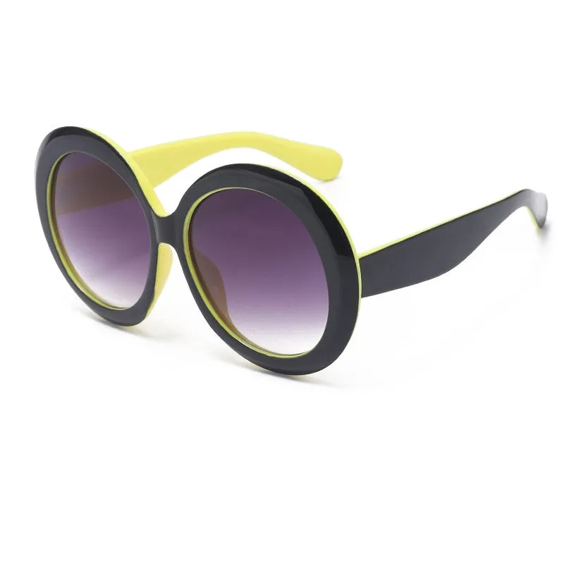 TEEK - Vintage Big Round Gradient Oversized Sunglasses