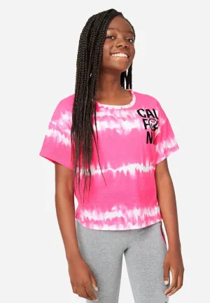 Tie-Dye Scoop Neck Tee