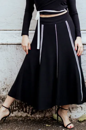 Touchline Tango Skirt / Flared Skirt Series : Six Senses / Zips & Stones