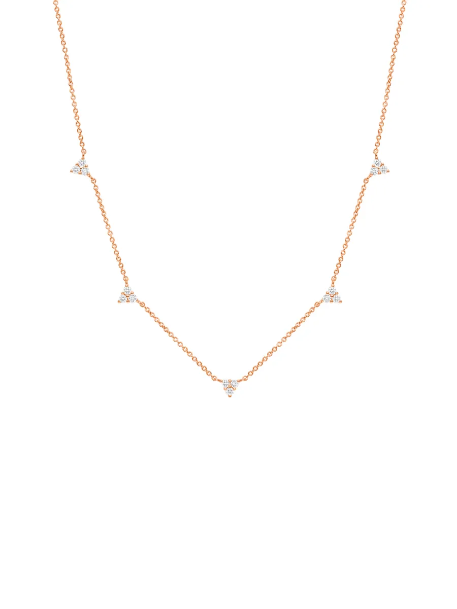 Trio Diamond Layering Necklace 14K