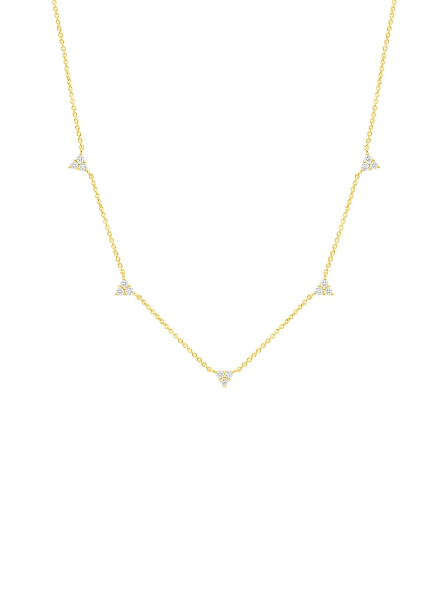 Trio Diamond Layering Necklace 14K