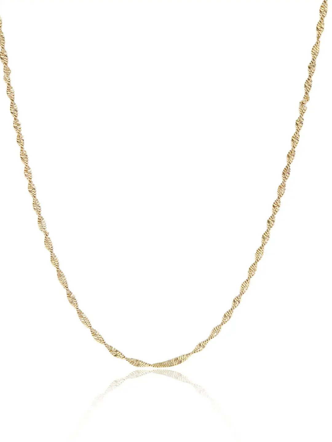 Twisted Singapore Layering Chain Necklace