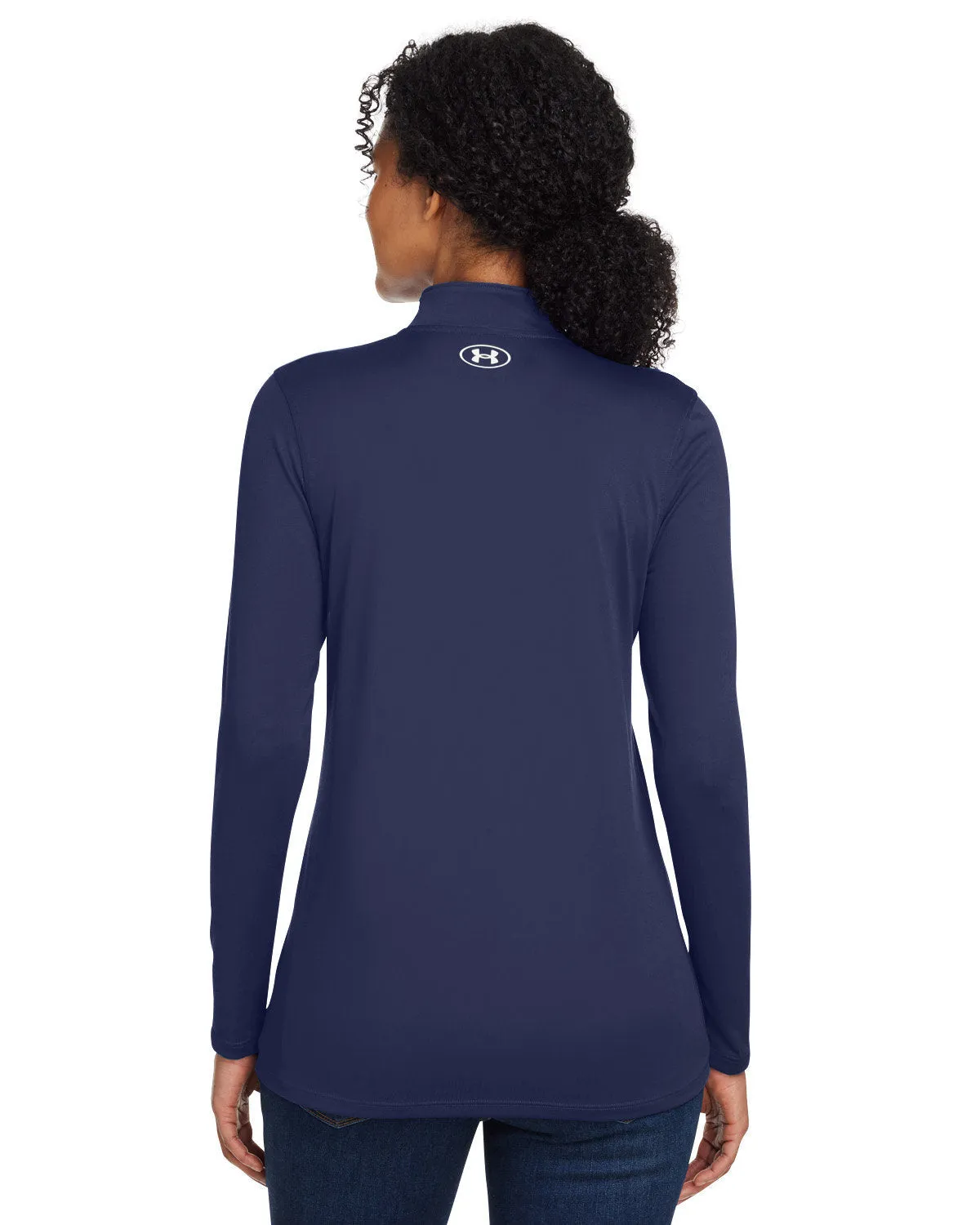 Under Armour Ladies Tech Custom Half-Zips, Navy