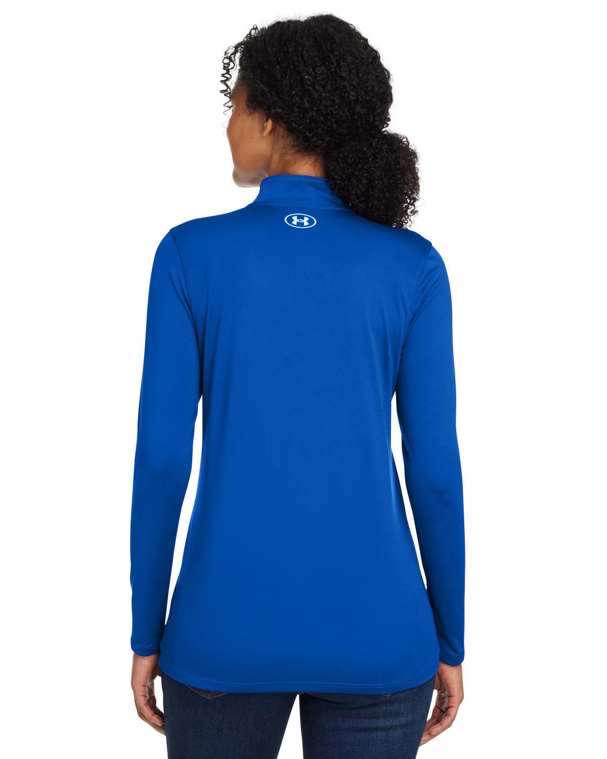 Under Armour Ladies Tech Customized Half-Zips, Royal