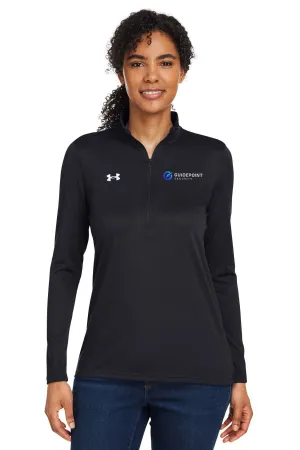 Under Armour Ladies Tech  Quarter-Zip, Black [GuidePoint Security]