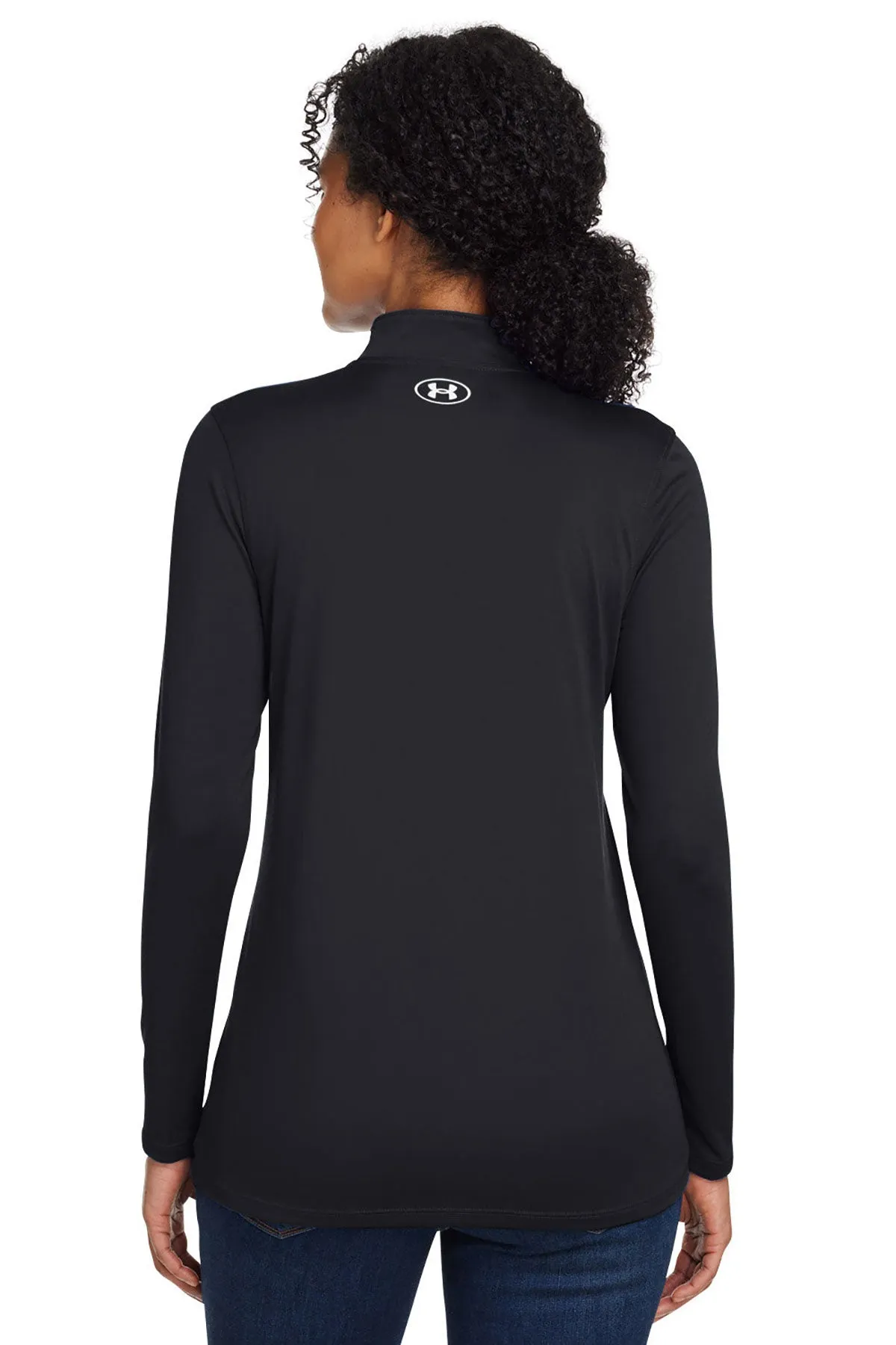 Under Armour Ladies Tech  Quarter-Zip, Black [GuidePoint Security]