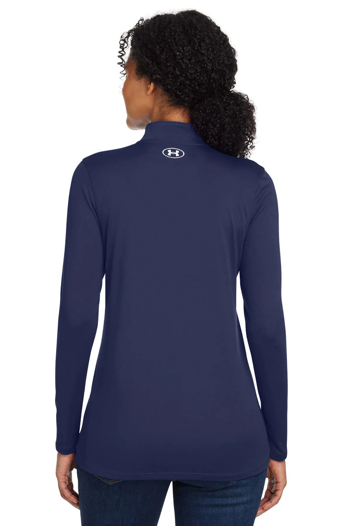 Under Armour Ladies Tech Quarter-Zip, Navy [GuidePoint Security]