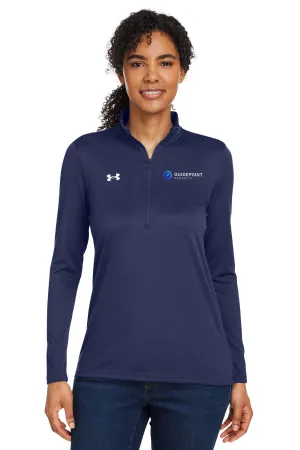 Under Armour Ladies Tech Quarter-Zip, Navy [GuidePoint Security]