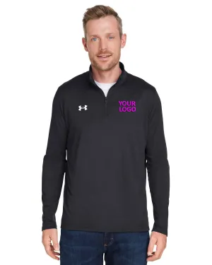 Under Armour Men's Tech Custom Quarter-Zips, Black