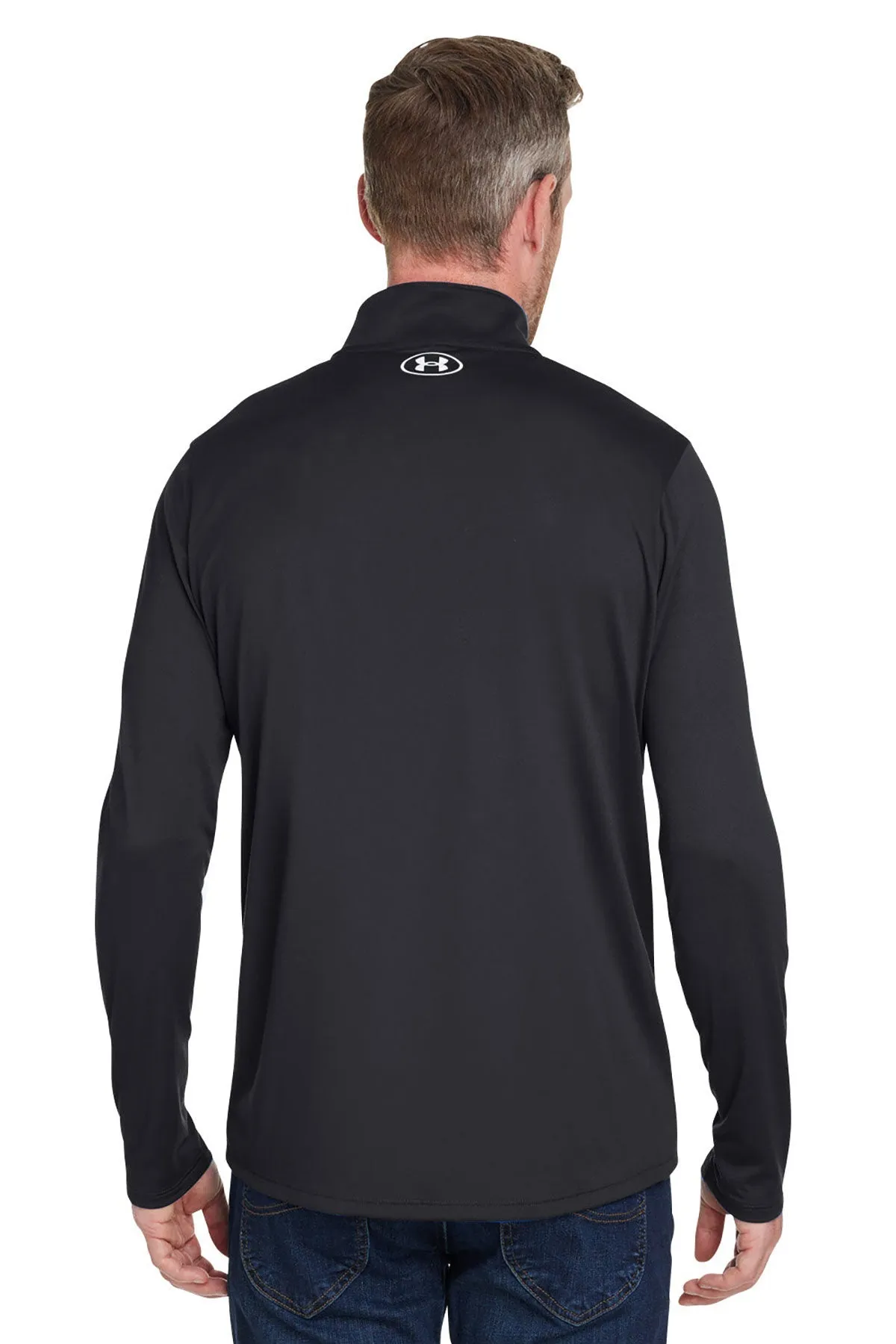 Under Armour Men's Tech Quarter-Zip, Black [GuidePoint Security]