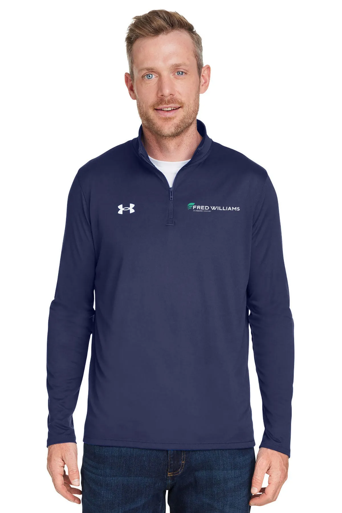 Under Armour Men's Tech Quarter-Zip, Medium Navy [Fred Williams]