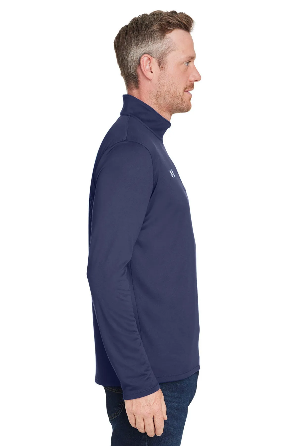 Under Armour Men's Tech Quarter-Zip, Medium Navy [Fred Williams]