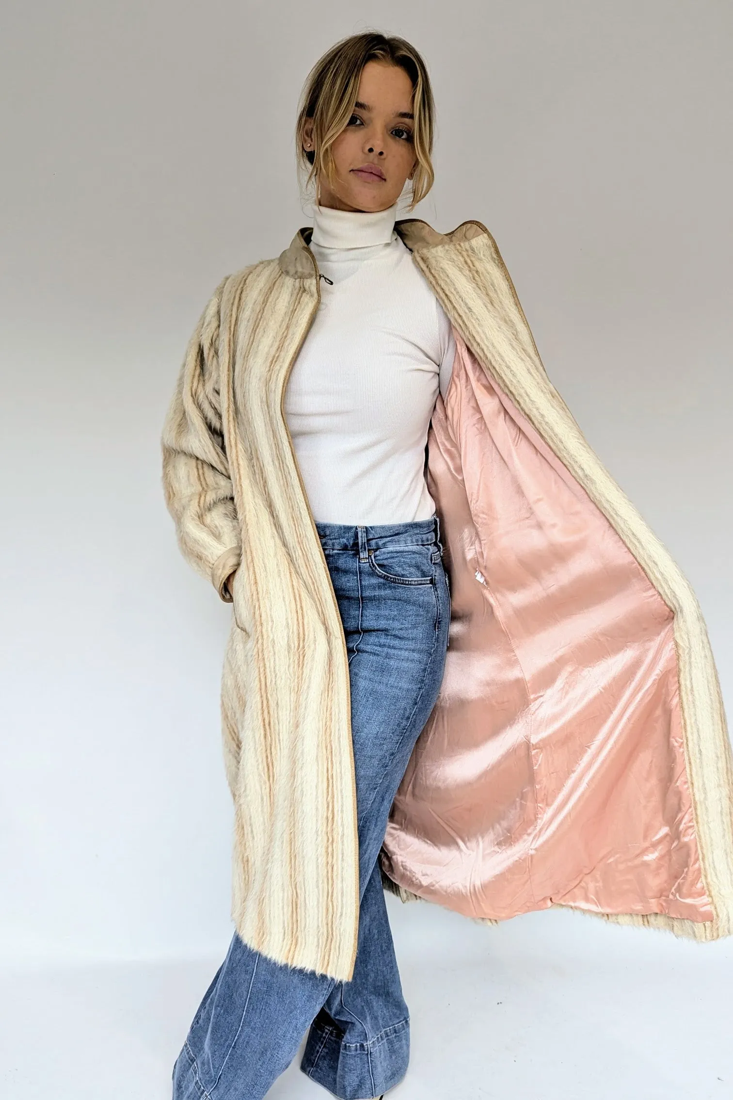 Vintage Alpaca Baccarat Long Coat