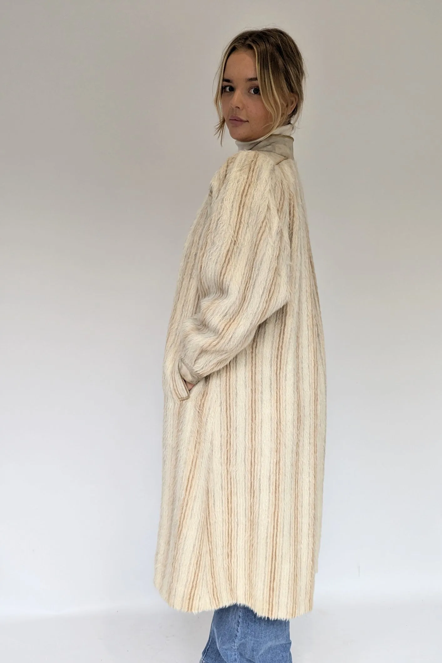 Vintage Alpaca Baccarat Long Coat