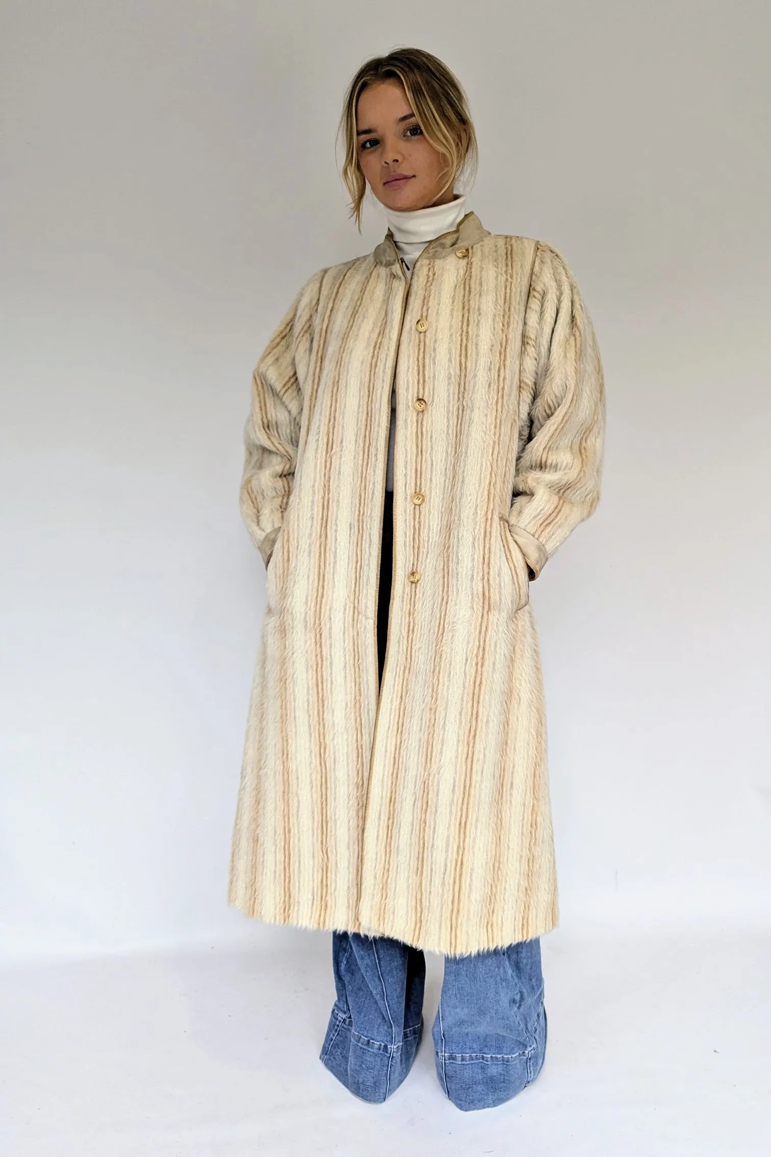 Vintage Alpaca Baccarat Long Coat