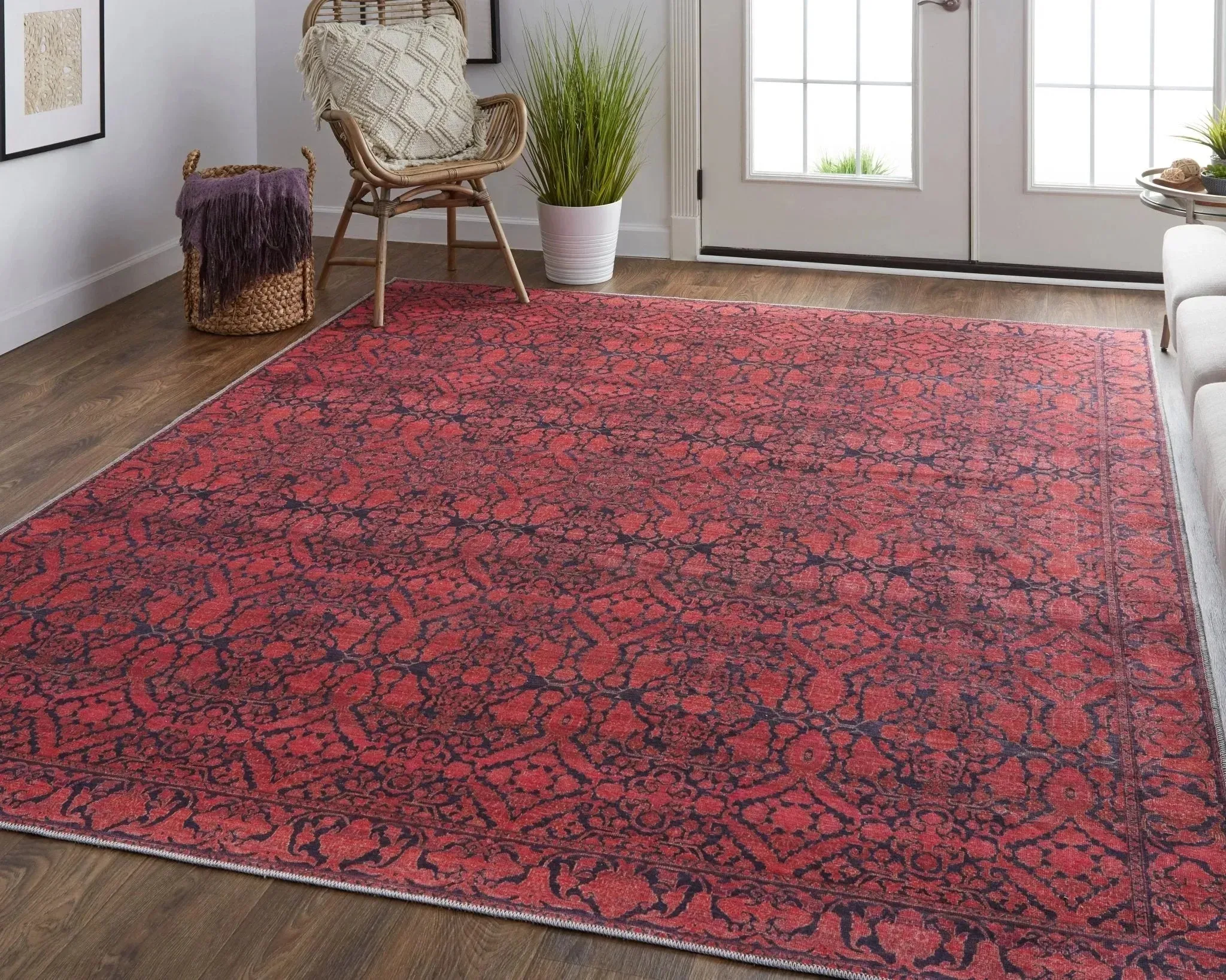 Voss VOS39H6F Red/Black Rug