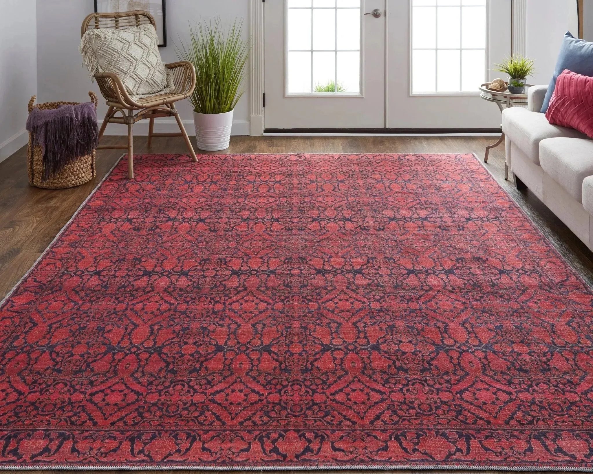 Voss VOS39H6F Red/Black Rug