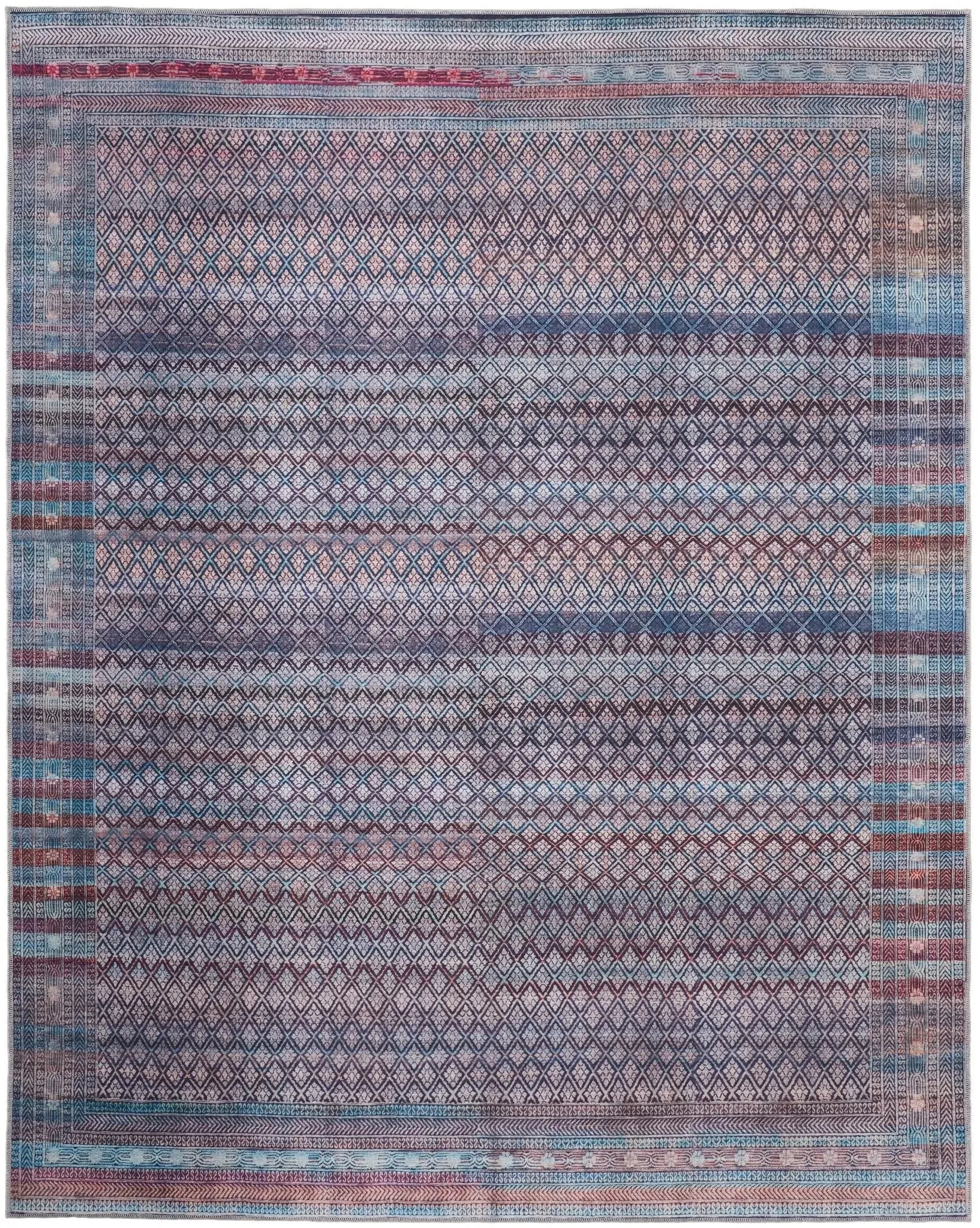 Voss VOS39H7F Tan/Blue Rug