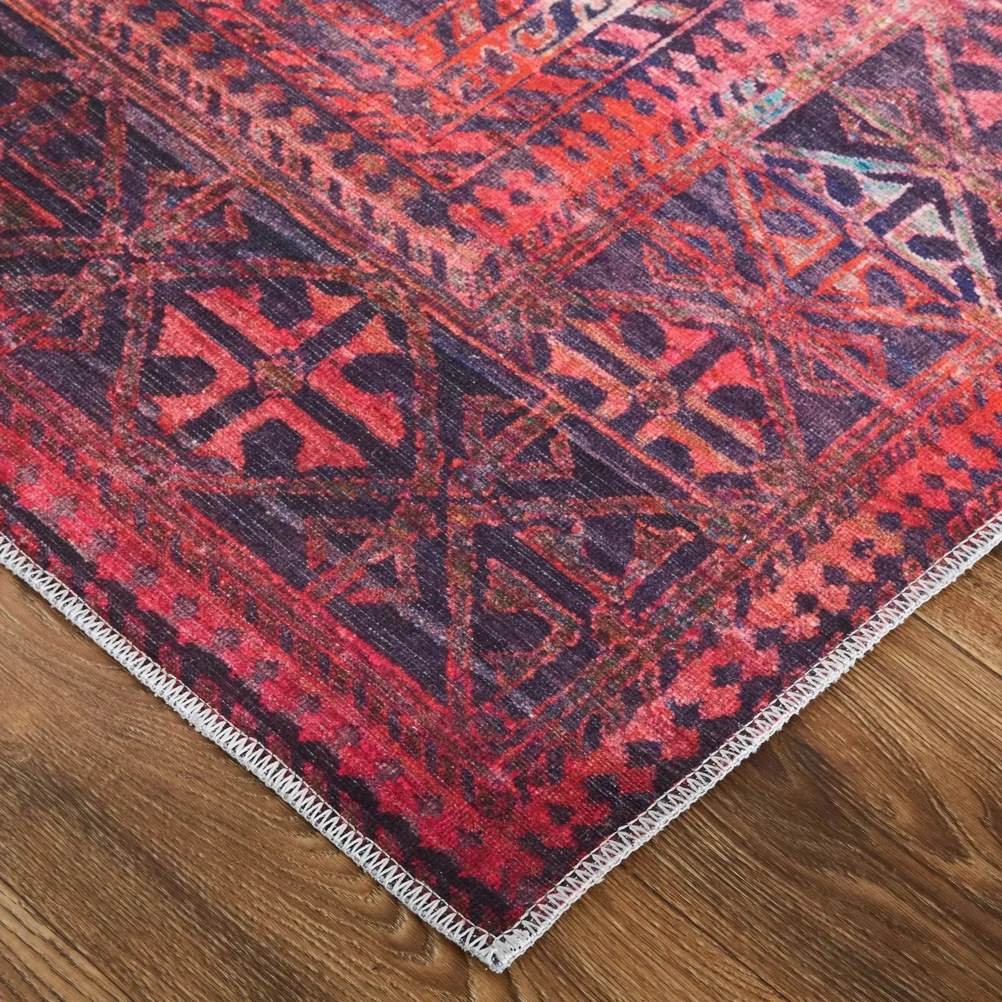 Voss VOS39H9F Red/Grey Rug