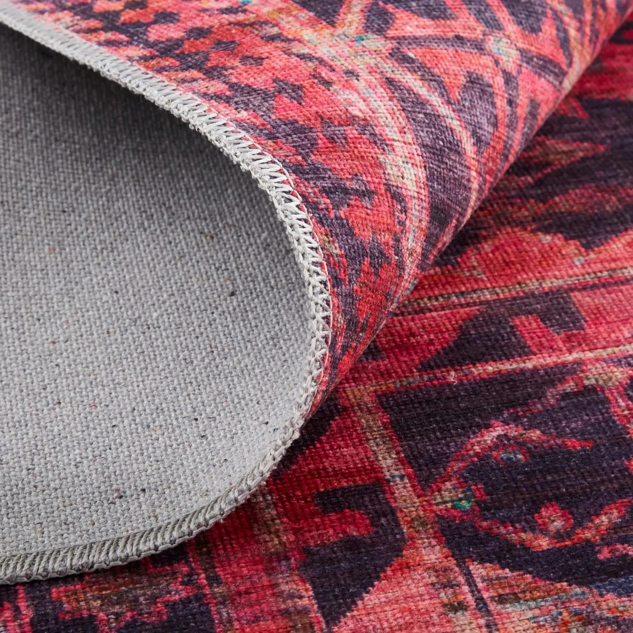 Voss VOS39H9F Red/Grey Rug