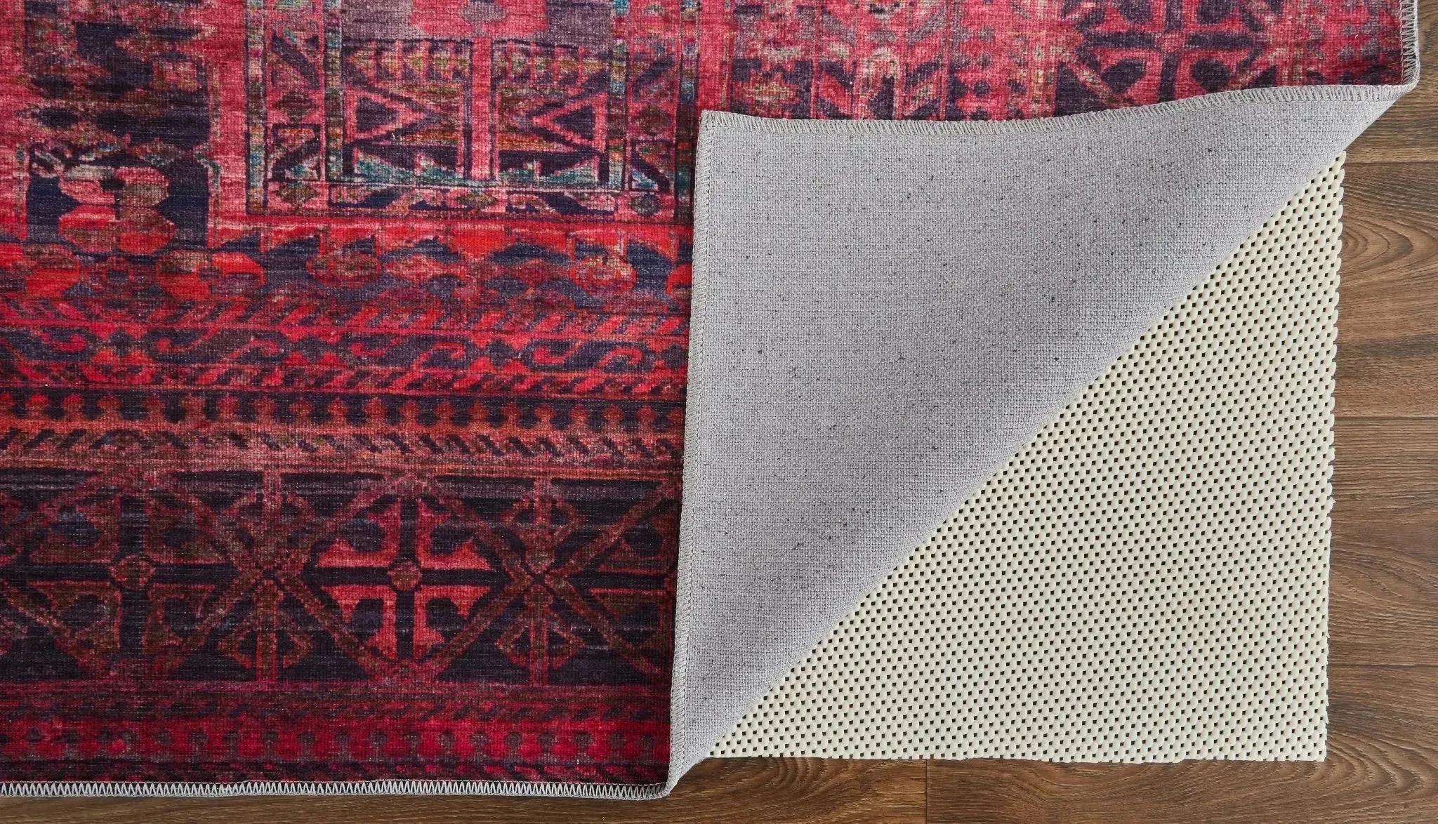 Voss VOS39H9F Red/Grey Rug