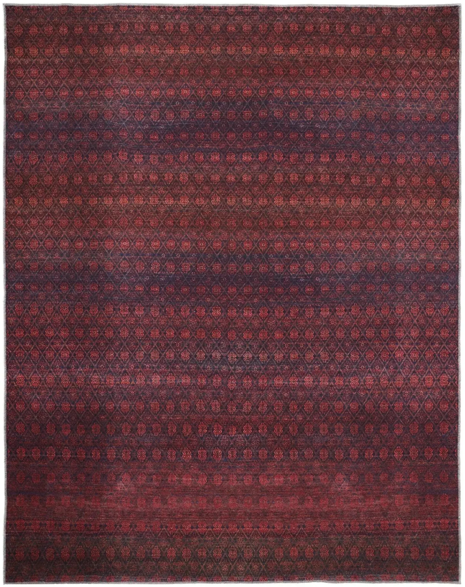 Voss VOS39HAF Red/Grey Rug