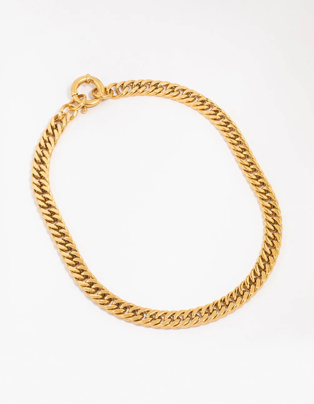 Waterproof Gold Plated Stainless Steel Chain Necklace