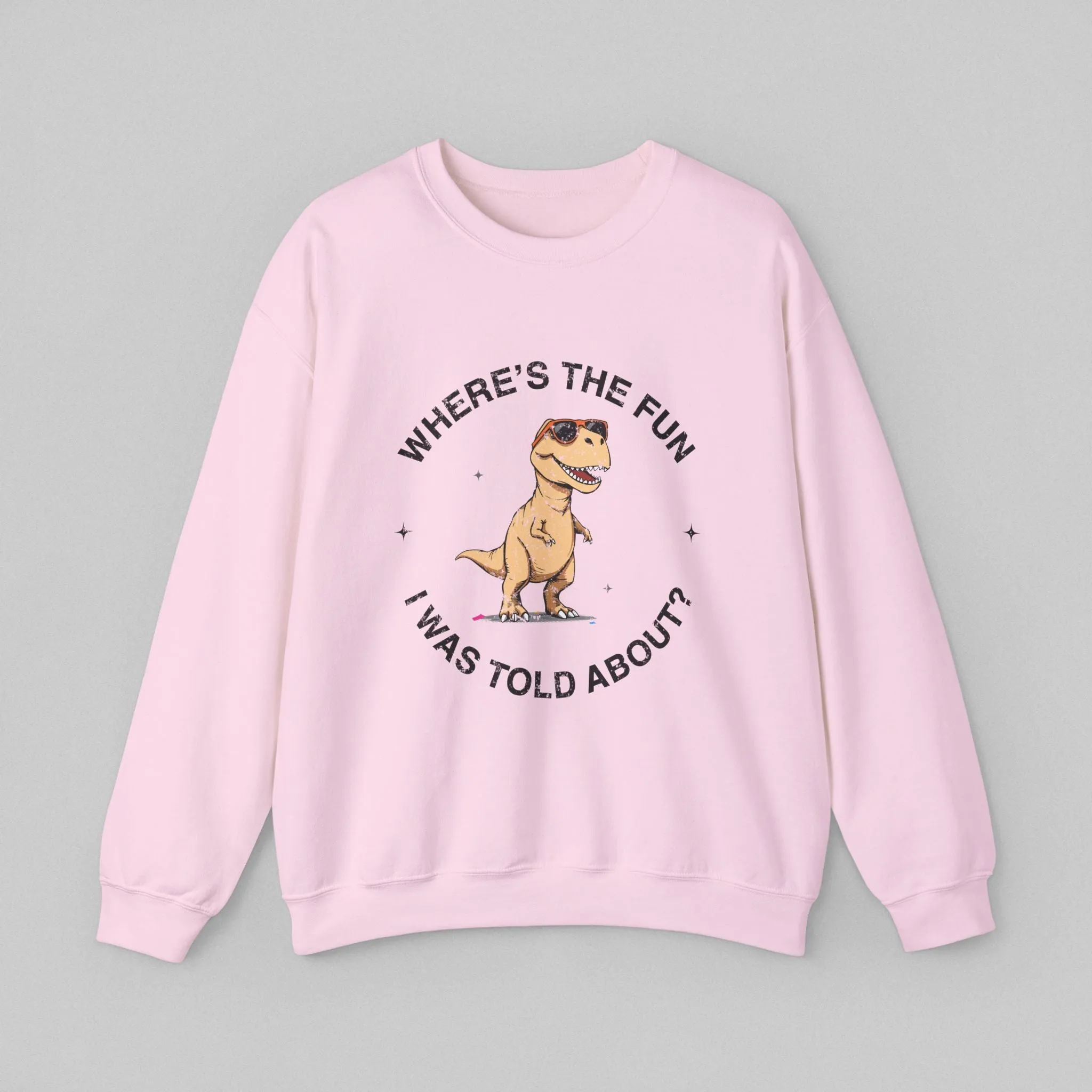 Where's the Fun Women's Dinosaur Sweatshirt