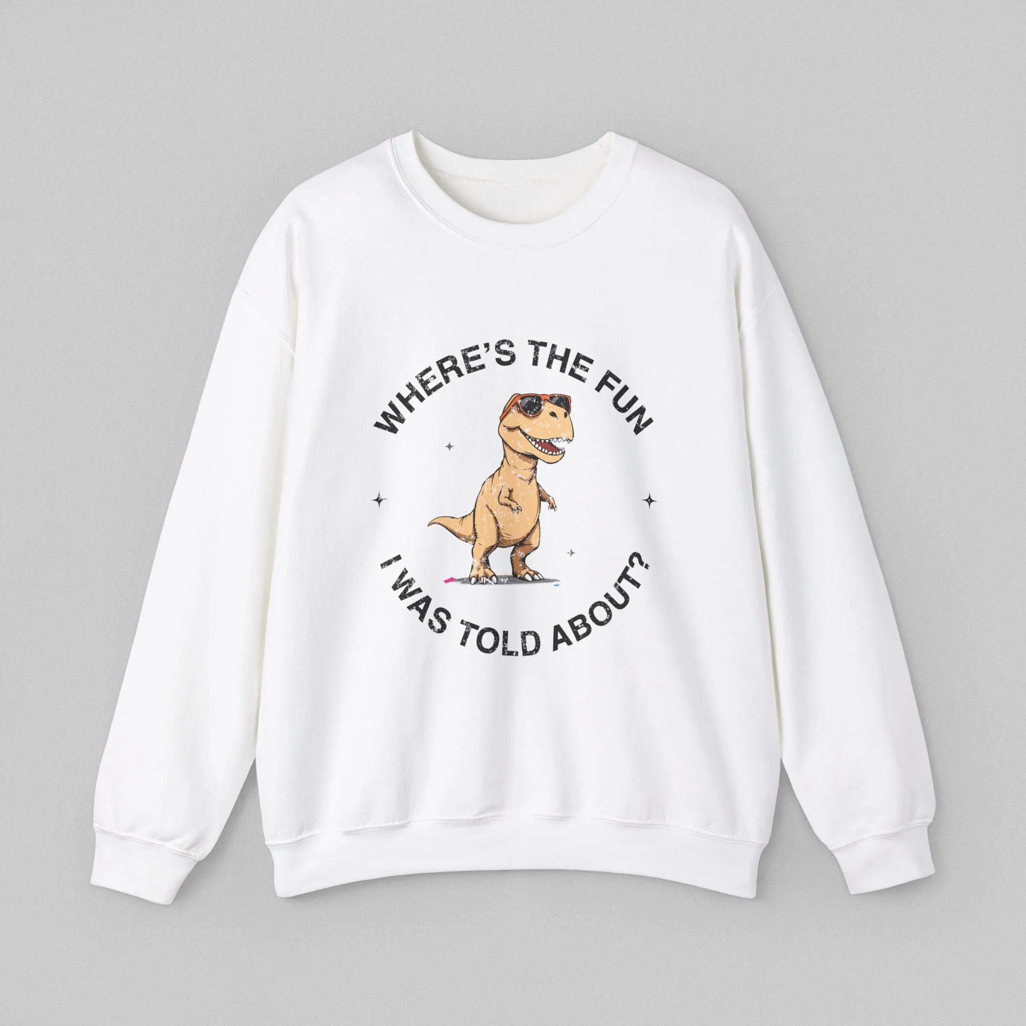 Where's the Fun Women's Dinosaur Sweatshirt