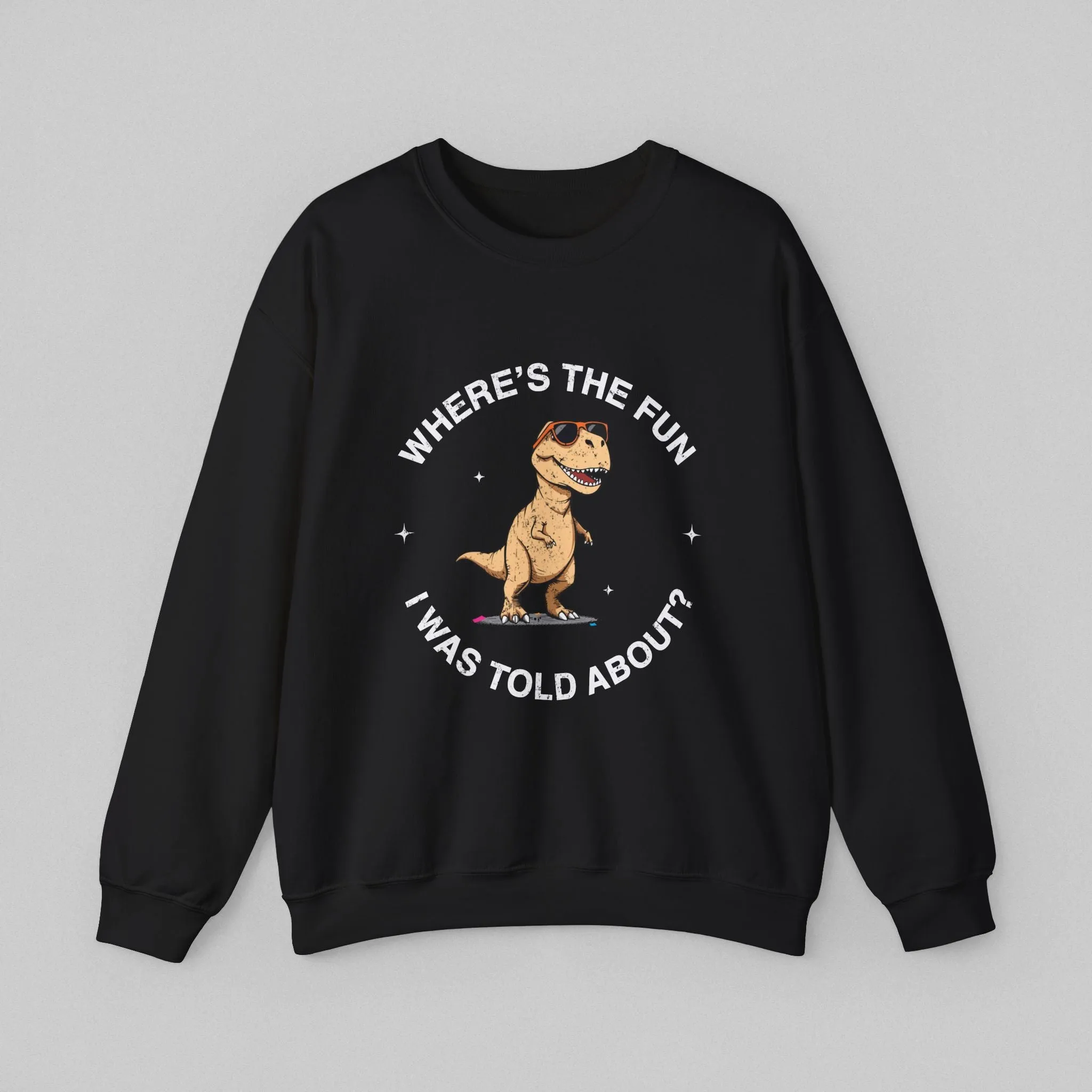 Where's the Fun Women's Dinosaur Sweatshirt