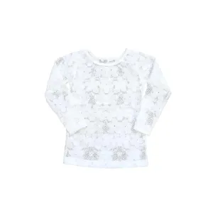 White Lace Layering Top