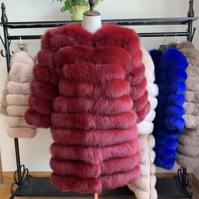 Women Natural Fur Coat Vest Jacket Sweater Winter Women Clothes