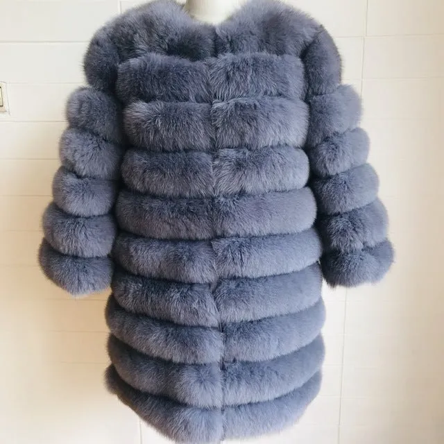 Women Natural Fur Coat Vest Jacket Sweater Winter Women Clothes