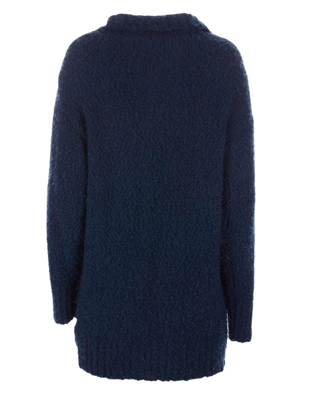 Women's Fuzzy Cocoon Loose Open-Front Cardigan Sweater