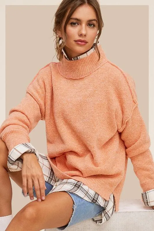 Womens High Neck Ella Layering Sweater