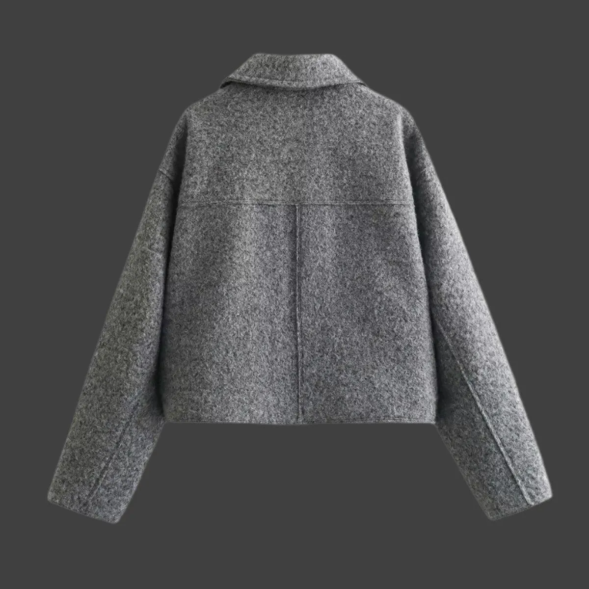 Women’s Woolen Short Jacket with Bead Detailing