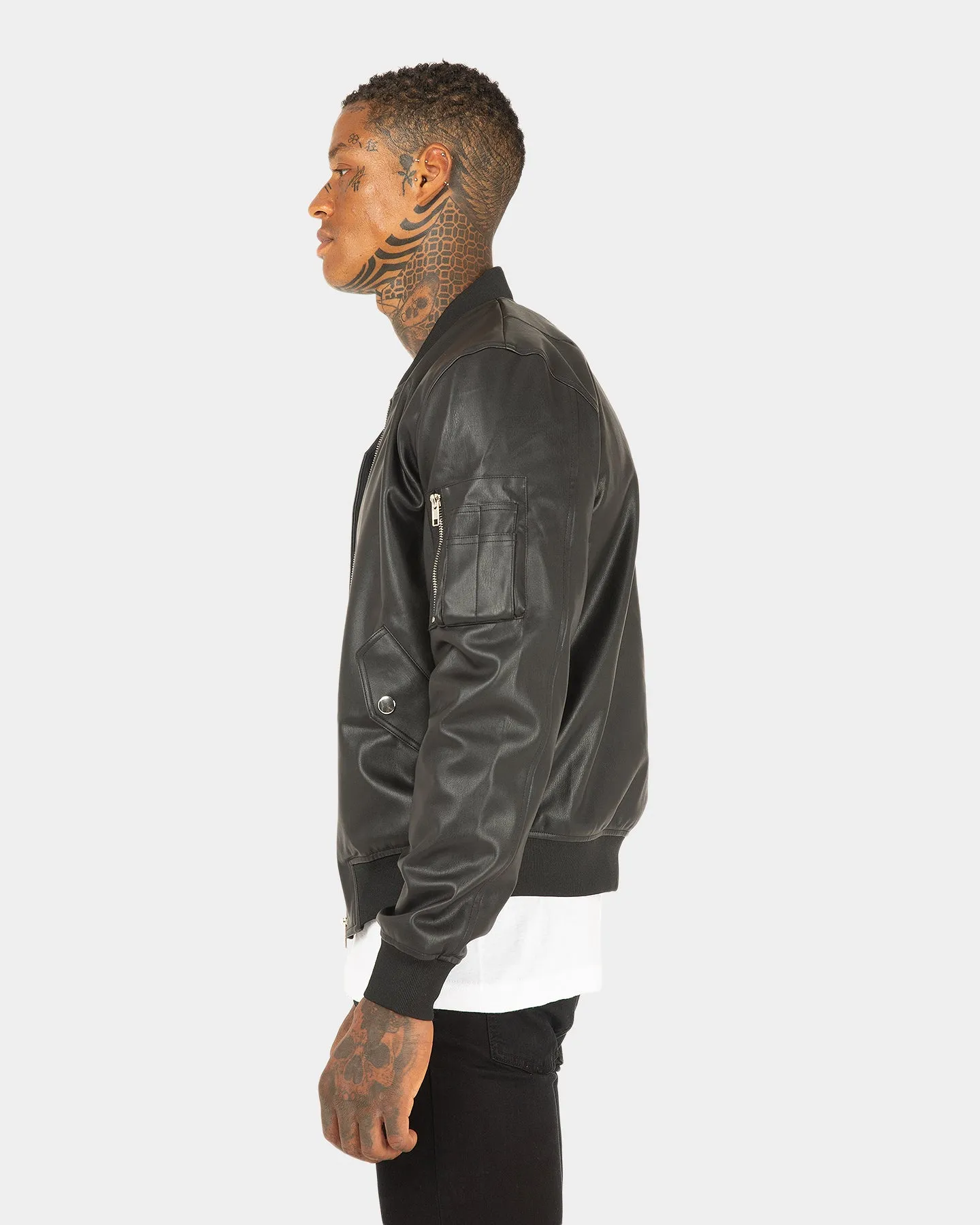 XXII Felix Faux Leather Jacket Black