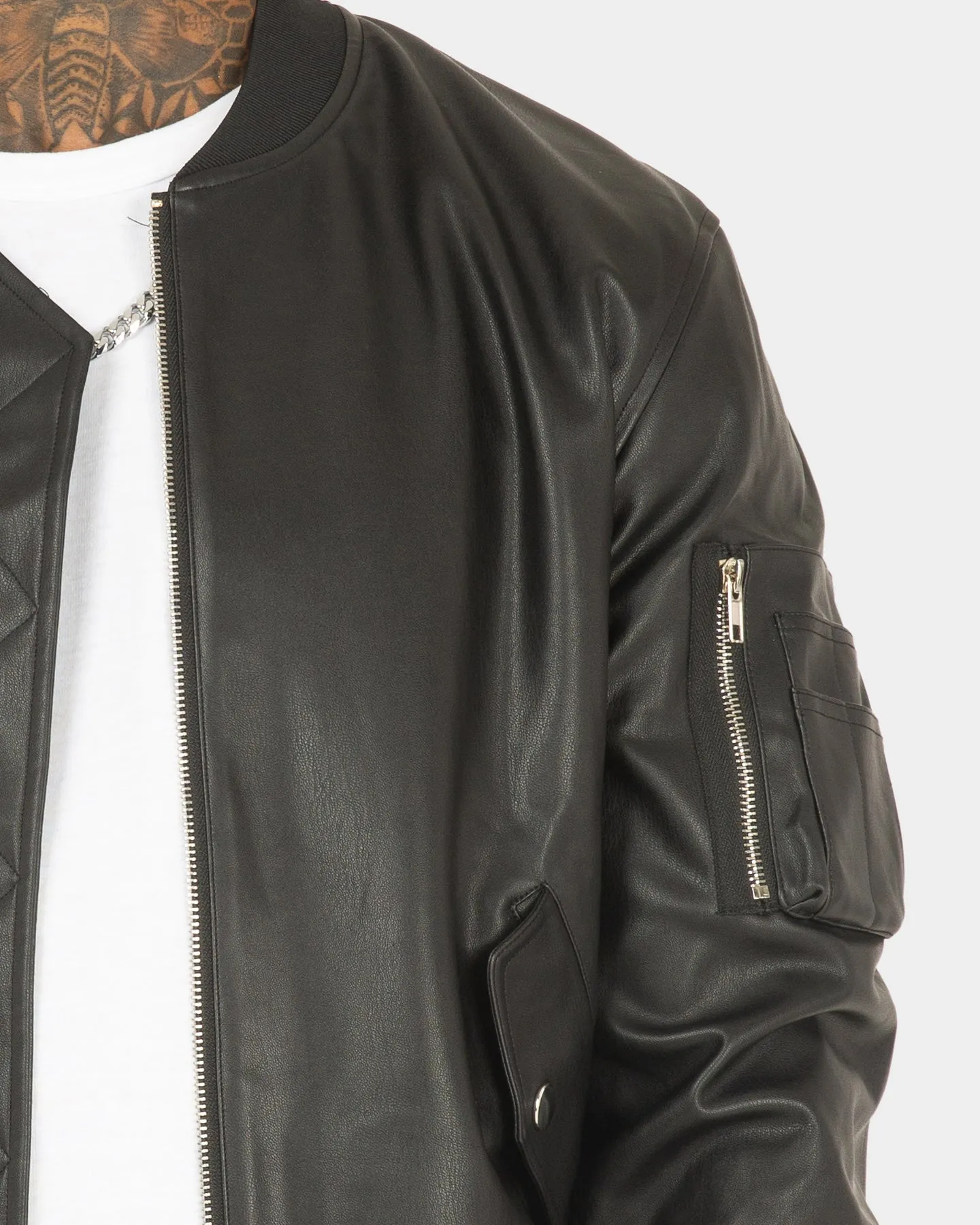 XXII Felix Faux Leather Jacket Black