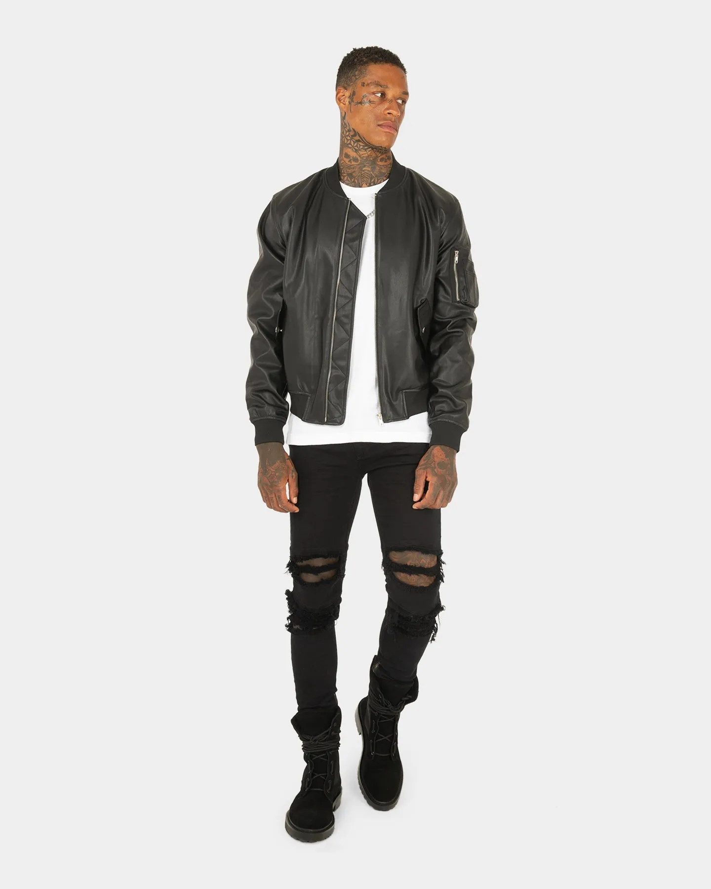 XXII Felix Faux Leather Jacket Black