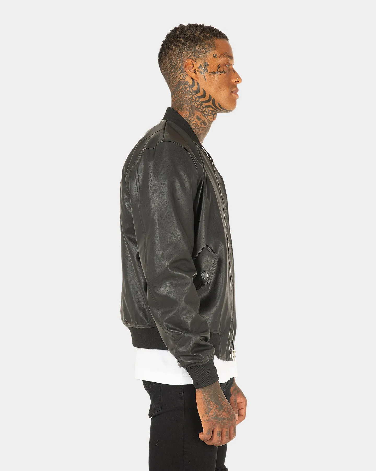 XXII Felix Faux Leather Jacket Black