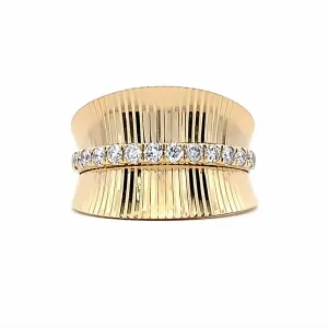 Yellow Gold Diamond Fashion Ring