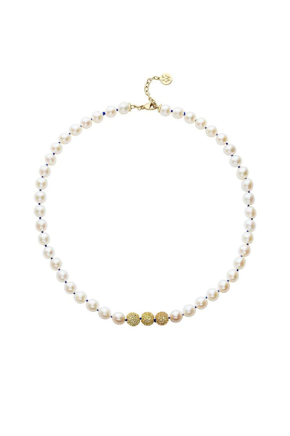 Yellow Sapphire Pearl Layering Necklace