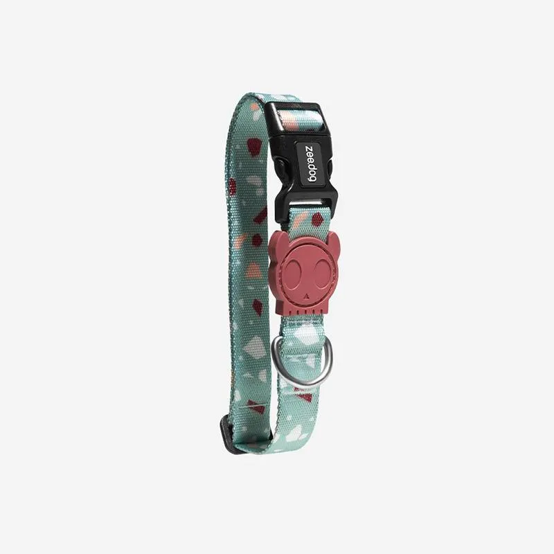 Zee.Dog Collar Terrazo Green