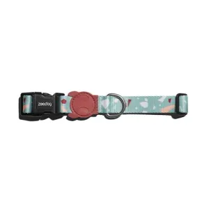 Zee.Dog Collar Terrazo Green